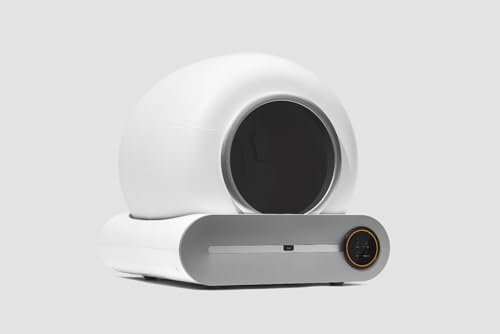 Litière Automatique pour Chat avec Détection Intelligente, Nettoyage Automatisé sans Odeur,Grand Bac Silencieux, Écran LED, Sûre et Hygiénique, Idéal pour Chats Moyens à Grands, Installation Facile