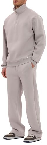 Redbridge Jogginganzug Zweiteiliges Sweat Set mit Half Zip Pullover und Hose Bequemer Sweatsuit für Freizeit Alltag und Loungewear
