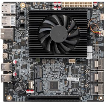 CYMINILMDPC 14-Bay NAS Motherboard Ultra 7 255H(up to 5.10 GHz) 32GB 32G LPDDR5 No Rom With 3*SFF-8087 SATA /2 * 10G LANs/Max 12*SATA/2*NVMe/2*USB4 Gaming Mini PC Mainboard