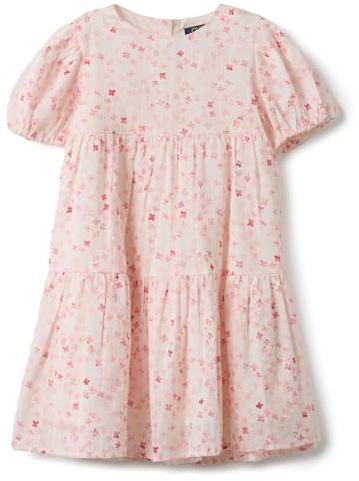 OVS Kids Mehrfarbiges reines Baumwollkleid für Mädchen mit Blumenmuster