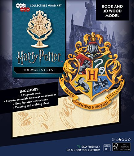 Harry Potter Hogwarts Crest 3D Wood Model (Incredibuilds)