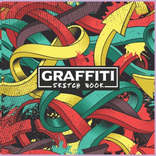 Graffiti Sketch book: A Large Square Sketchbook with Blank Graph Paper and White Paper - 100 Pages ( 8.5 x 8.5 ) for Drawing, Sketching, and Recording Creative Ideas.