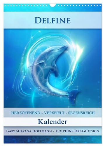 Delfine - Kalender (Wandkalender 2025 DIN A3 hoch), CALVENDO Monatskalender