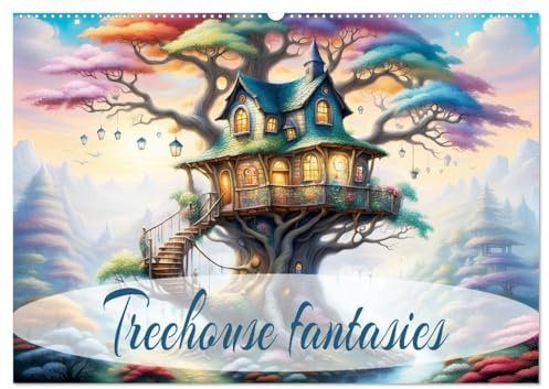 Treehouse fantasies (Wandkalender 2026 DIN A2 quer), CALVENDO Monatskalender: Living nature as tree houses. (CALVENDO Nature)