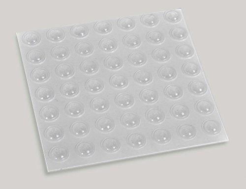 100 Domed Soft Rubber Buffers For Kitchen Doors
