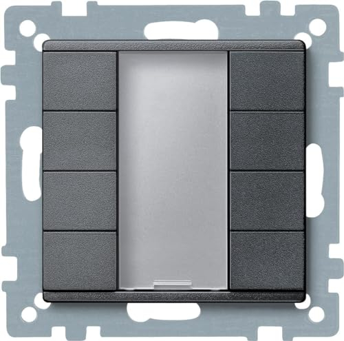 Merten 627814 Taster 4fach plus, anthrazit, System M