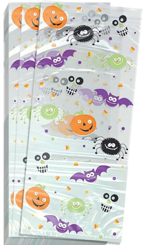 Unique Party 29388 - Cellophane Spooky Smiles Halloween Party Bags, Pack of 20