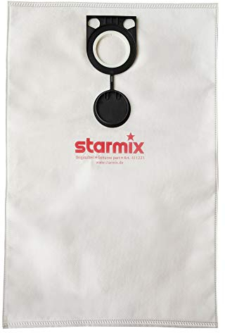 Starmix Vlies-Filterbeutel FBV 25-35, Staubklasse „M“, doppellagig, für alle eckigen 25-35 L Kunststoffbehälter (5 Stück = 1 Satz)