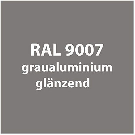 Streichlack Streich Lack Farbe 1K * Premium Qualität * 1 Liter (RAL 9007 grau-aluminium glänzend)
