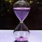 Sanduhr, farbig, Glas, Geburtstag 10 Minutes Purpur