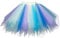 FEOYA Damen Kurz Retro Petticoat Rock Ballett Blase 50er Tutu Unterrock Tütü Abschlussball Tanzkleid Party Minirock Tüllrock