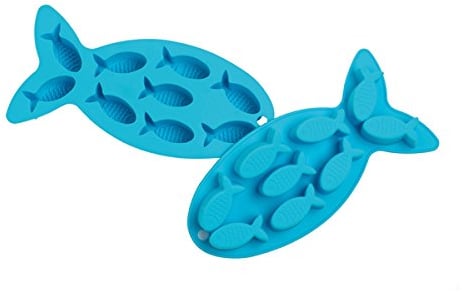 Silicone Fish Ice Cube Tray Set Of 2