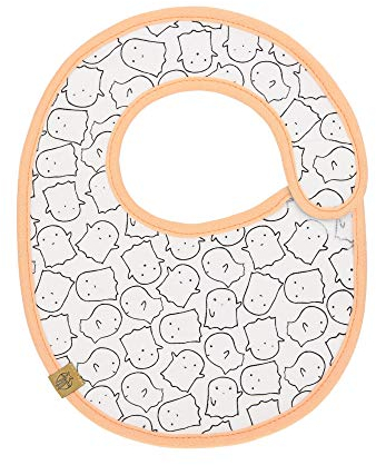 LÄSSIG Baby Lätzchen wasserabweisend Klettverschluss Baumwolle/Baby Bib Small, Spookies