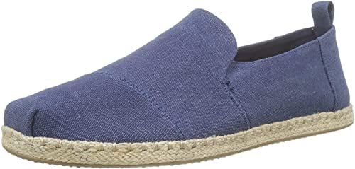 TOMS Men's Deconstructed Alpargata Rope Loafer Flat, Navy, 6 UK