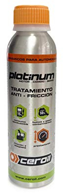 CEROIL PLATINUM Aditivo Antifricción Cerámico para Motor y Transmisión – Tratamiento Metal con Micropartículas Cerámicas – Reduce Consumo y Desgaste – Compatible con Aceites Sintéticos y Minerales