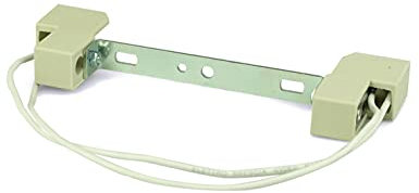 Arditi 027783 Douille pré-câblée avec culot R7S pour lampes halogènes équipées d'écailles métalliques, 5200/E/Sq62/Sil75/25/Ean1/S10, 100, M/Pde/Al