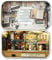 Cuteefun DIY Miniatur Haus Kit in Box zu Bauen, Handgemachtes Mini Theater Bastelset, Kreative Handwerkliche Geschenke für Frauen (Fröhliche Ecke)