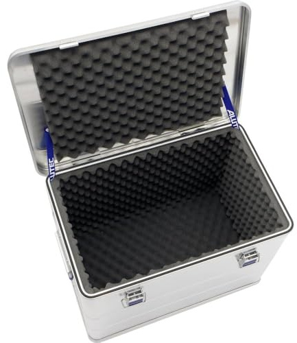 ALUTEC Aluminiumbox Comfort 73 S (Alubox mit Schaumstoff, Inhalt 73 Liter, Innenmaße 550x350x381 mm, stabile Rahmenkonstruktion, Aufbewahrungsbox) 12073S