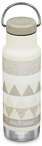 Botella térmica Classic Klean Kanteen con Tapa Loop 12oz (355ml) beige