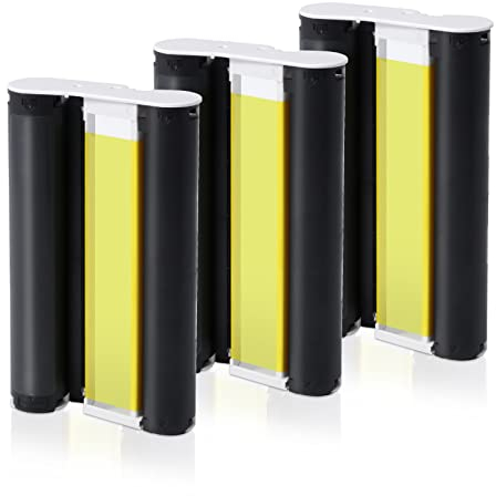 Reemplazo para Canon KP-108IN 3115B001(AA) KP-36IN Cartucho de Tinta, Compatible con Canon Selphy CP CP1500 CP1300 CP1200 CP1000 CP910 CP900, 3 Cartuchos 100 x 148 mm (sin Papel fotográfico)