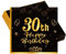 Schwarz Gold 30. Geburtstag Party Servietten 20 Stück 30. Geburtstag Deko Servietten mit Hochwertige Papier 33x33cm Geburtstagsservietten für Manner Frauen 30. Geburtstag Party Tisch-Dekoration