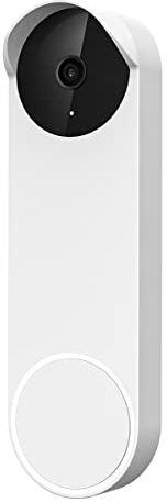 honecumi Silicone Case for Google Nest Doorbell (Battery Powered), Silicone Cover Case Protective Raincover Compatible with Google Nest Doorbell (Battery Version) Doorbell Case Accessories,White