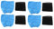 MADOC Bolsas de Filtro Textil Filtro de Espuma HúMeda Y para MV1 WD1 WD2 WD3 Aspiradora Bolsa de Filtro Aspiradora 8 Piezas