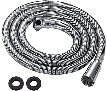 Brauseschlauch,D&DHardware Duschschlauch 1m aus Edelstahl Upgrade,Flexibler Brauseschlauch mit Dichtungen für Handbrause,Schnittstelle Aus Messing