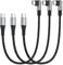HOTNOW corto Cable USB C a USB C de 0,3 m 3 piezas, 30 cm ángulo recto Descarga parcial 60W USB 2.0 Línea de carga rápida Para equipos de tipo C