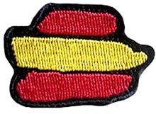Gemelolandia | Parche Termoadhesivo Bandera España Rayas 4x3cm Recreación Histórica-Réplica Militar | Patch Stickers Adherentes Para Tu Ropa, Chaquetas, Pantalones, Camisas y Objetos de Tela
