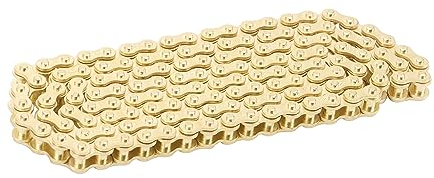 GOOFIT 25H Chain 138 Link Replacement for 2 Stroke 47cc 49cc 50cc Pocket Bike Mini Bike Dirt Pit Bike ATV 4 Wheeler Golden color