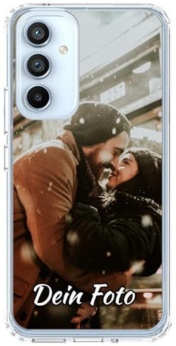 König Design Handyhülle mit Foto für Samsung Galaxy A54 5G - Personalisierte Hülle, selber gestalten, mit Bild - Schutzhülle aus weichem TPU Silikon Gel Material
