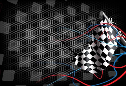 MIRRORANG 1,5x1m Autorennen Kulissen für Fotografie Rennwagen Zielflagge Hintergründe Geburtstagsfeier Banner Motorsport Sport Wettbewerb Erwachsene Portrait Wallpaper, Vinyl
