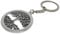 SenzaMa Portachiavi Albero della Vita con Anello Portachiave in metallo diametro 4 cm