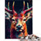 Game Gift Jigsaw 1000 Piece Jigsaws for Adults Deer Animal Wooden Puzzles for Adults & for Kids Age 12 and Up Educational Stress Relief Toy Puzzle 1000pcs（50x75cm）