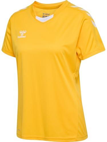 hummel Blouson Hmlcore Xk Poly Jersey S/S pour Femme, Jaune Sport, Taille M EU
