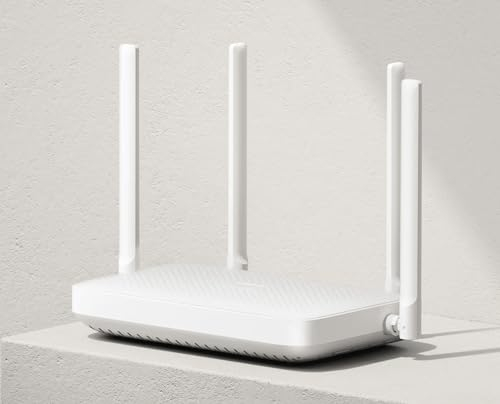 Xiaomi Router Ax1500, Glasfaser-Router 5 GHz, Router mit 128 MB Speicher, kabelloser Dualband-Router mit 4 Omnidirektionalen Antennen, Weiß