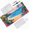 Bunt Mauspad XXL Mauspad 900x400 mm Schreibtischunterlage, Wasserdicht Mauspad Strand Mousepad XXL, Gaming Mauspad Groß Verbessert Präzision und Geschwindigkeit, für Gaming Zubehör Zimmer Deko -MU459