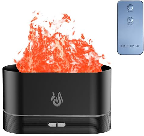 Diffuser,Essential Oil Diffuser For Home, 200ml Aromatherapy Diffuser with Remote Control, Flame Humidifier And air freshener with 7 LEDs