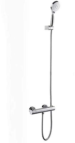 ZDLHGYBS Thermostatische Handbrausensysteme Duschkopf und Duschset Wandmontiertes Duschset ohne Wasserhahn