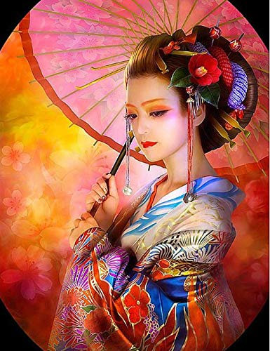 Puzzle 1000 Teile - Japanisches Geisha-Puzzle, großes Puzzlespiel für Erwachsene und Jugendliche, Kinder, 38 x 26 cm