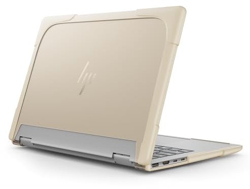 May Chen Case for 14 inch HP Envy X360 2-in1 2.8K Touch-Screen Laptop 2024 Release, Shockproof Super Protective Design Case with TPU Edges Scrach-Resistant Stylist, Khaki
