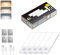 CLAR - LED Lichtleiste mit Bewegungsmelder, USB Wiederaufladbar, Auto/ON/OFF, Magnetische Montage, für Schrankbeleuchtung (10 cm, Pack 5)