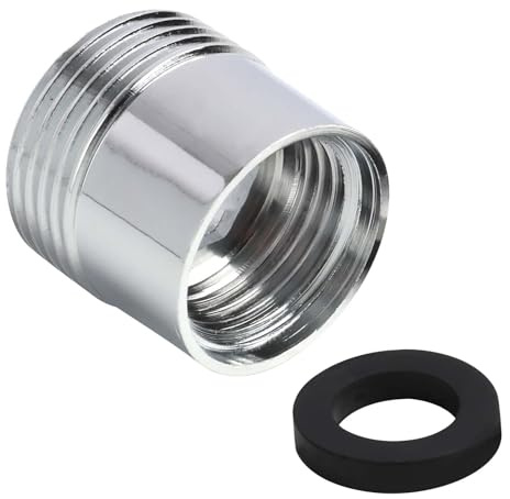 Yenvory Gartenschlauch Messing Adapter, G3/4 auf G1/2 Reduzierung, Gewindeadapter für Wasseranschluss, Waschmaschine & Duschschlauch (1)