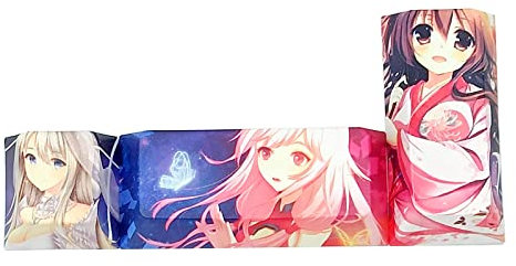 SEAYACK Japanische Anime-PBT-Tastenkappen, Eingabetasten für Tastenkappen für mechanische Tastaturschalter, Numpad Enter Tastenkappen-Set