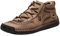 Scarpe da ginnastica da uomo con lacci in pelle piatta da uomo con fondo morbido scarpe sportive per corsa, camminata, escursionismo, scarpe casual Mid Top, scarpe da ginnastica atletiche con supporto