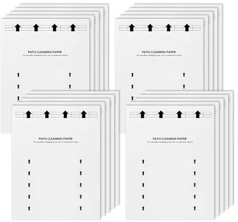 Printer Cleaning Sheets 20 PCS for Laser & Inkjet Copier Fax Roller Cleaning, 8.5 x 11 Inch Scanner Cleaning Sheets