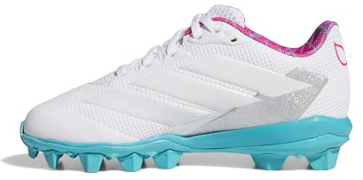adidas Unisex-Kids Adizero Instinct 2.0 Molded Gwen, White/Shock Pink, 2