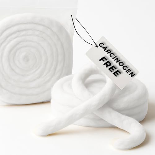 Fluffy Cotton Coil 40ft – 100% Pure & Hypoallergenic Natural Cotton Strip for Skincare, Nail Polish Removal, Baby Care, Crafts & Beauty Use – Ultra Soft, Absorbent & Easy to Tear