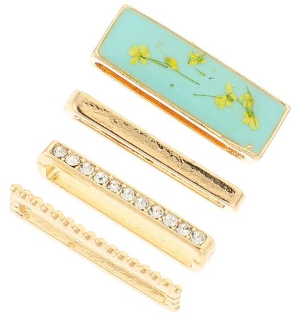 Tofficu 4 Piezas Anillos Decorativos para Correa de Reloj de Silicona Compatible con Apple Watch Charm de Reloj Elegante y Accesorios para Personalizar Pulsera de